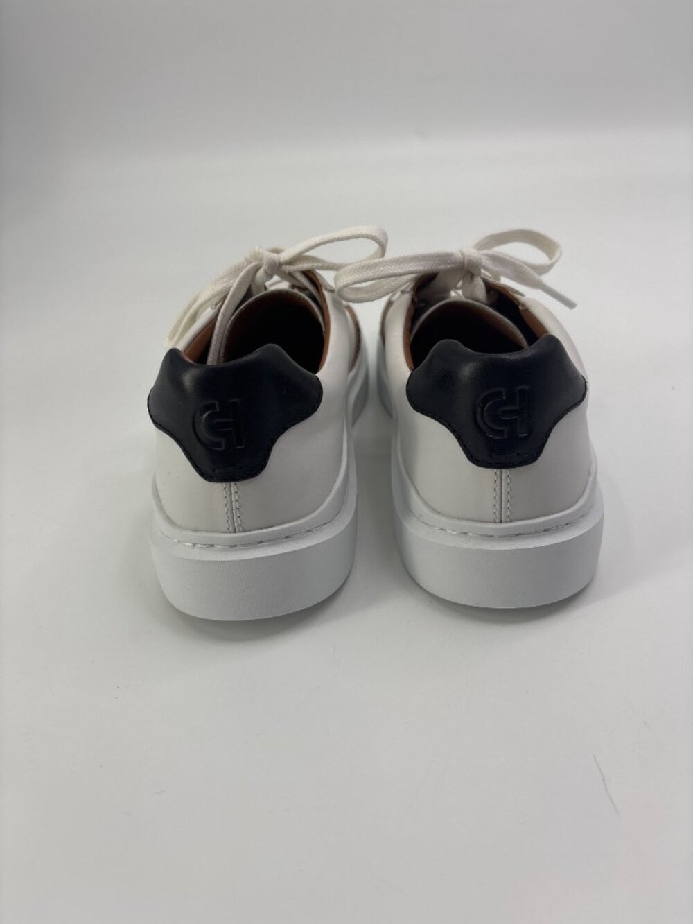 Cole Haan GrandPro Rally Leopard Print Calf Hair White Leather Lace Sneakers 8 - Picture 5 of 7